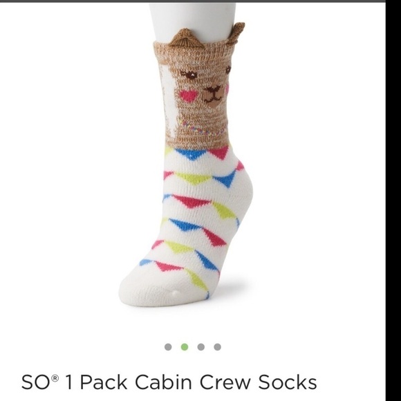 SO Llama slippers size med and socks fit 9-11 - Picture 13 of 16